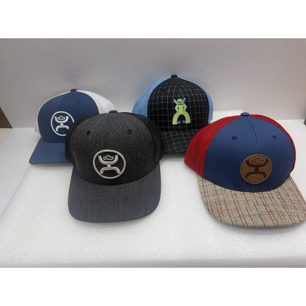 Hooey Hats Lot Of 4 Snapback EUC 1 Is New